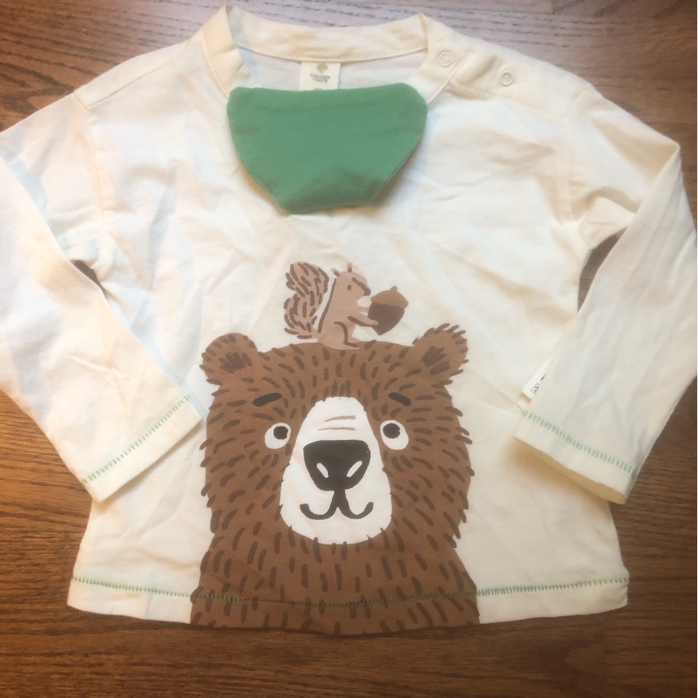 NEW Tucker + Tate Bear Lift the Flap Top 9 Months - relist - Picture 6 of 8